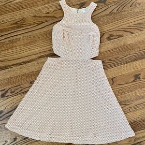Club Monaco Tika Cut-Out Dress in Blush Pink